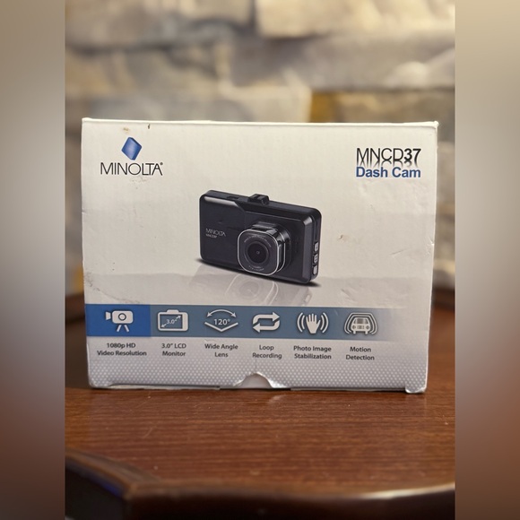 Minolta MNCD37 Full HD 3" LCD Screen Dash Cam In Black New In Box. - Picture 5 of 7